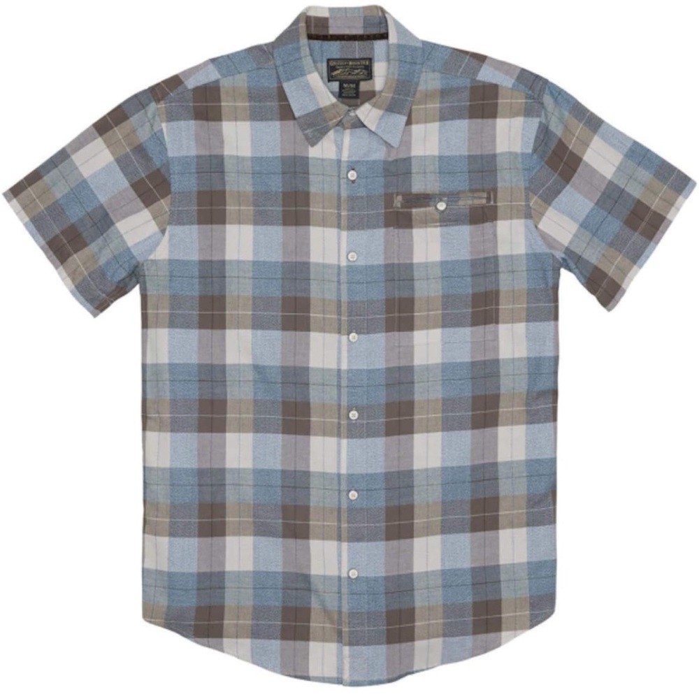 Grizzly Mountain Men’s Short Sleeve Button Down Shirt, Size XL